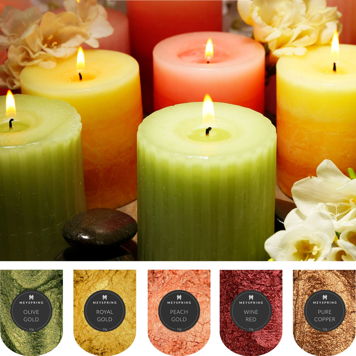 Mother-of-Pearl Candle, Soy Blend Wax